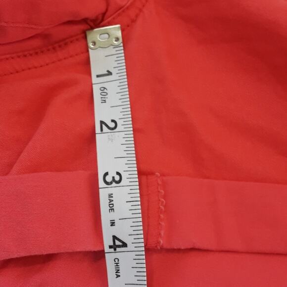 Aeropostale Womens Sz 0 Midi Twill 4'' Inseam Cuffed Low Rise Orange Shorts - Picture 10 of 13